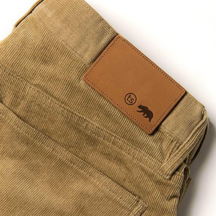 material shot of leather tab