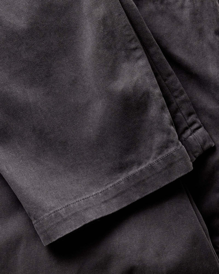 material shot of the back of The Democratic Foundation Pant in Organic Faded Black
