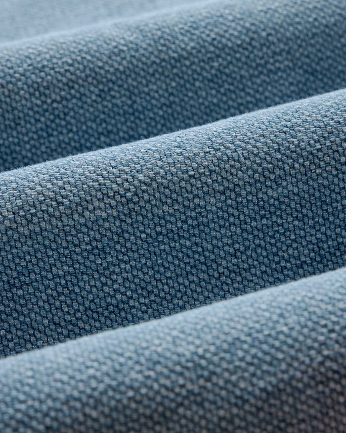 material shot of the collar on The Division Shirt in Washed Indigo