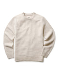 flatlay of The Eastmoor Sweater in Heather Ivory Wool