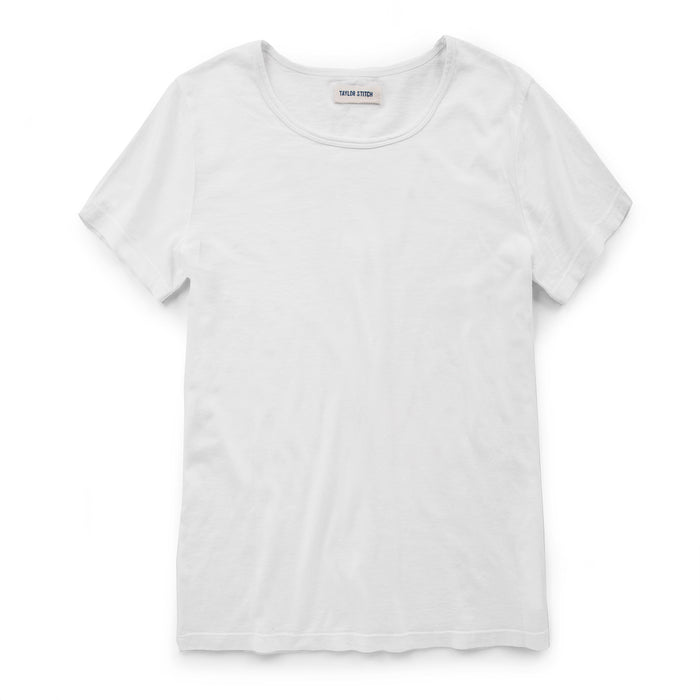 The Elle Crewneck Tee in Ivory