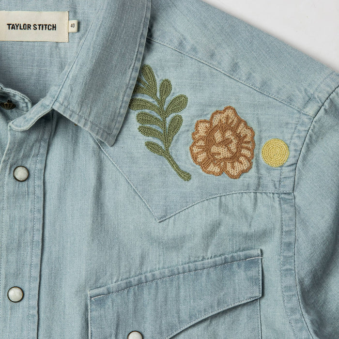 material shot of embroidery