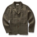 flatlay of The Evans Blazer in Forest Birdseye Wool