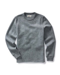 flatlay of The Evans Crew in Dark Ash Birdseye Wool
