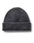 flatlay of The Fisherman Beanie in Heather Coal