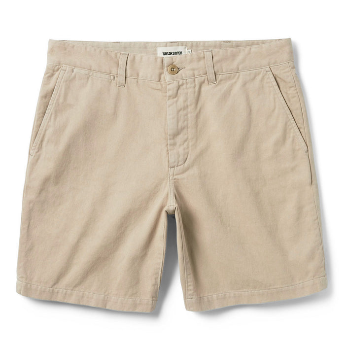 flatlay of The Foundation Short in Khaki Twill