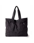 front image of The Foundation Tote in Organic Faded Black