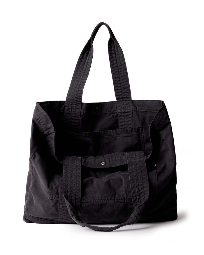 image of the inside of The Foundation Tote in Organic Faded Black