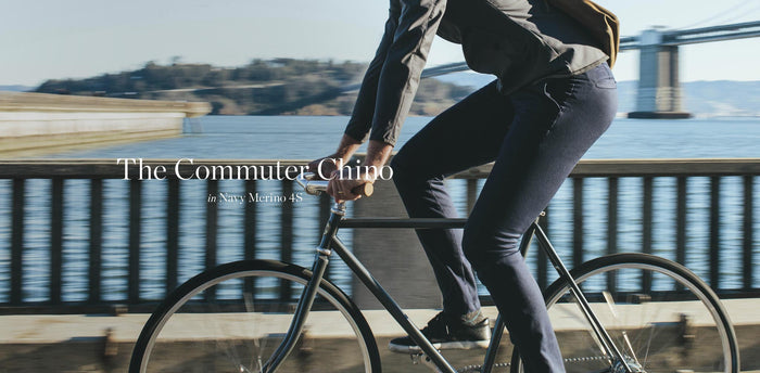 The Commuter Chino in Navy Merino 4S workshop header