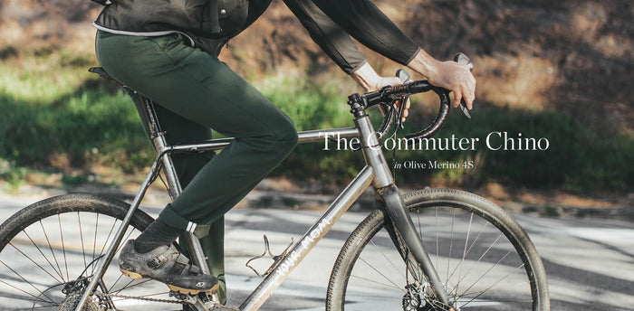 The Commuter Chino in Olive Merino 4S workshop header