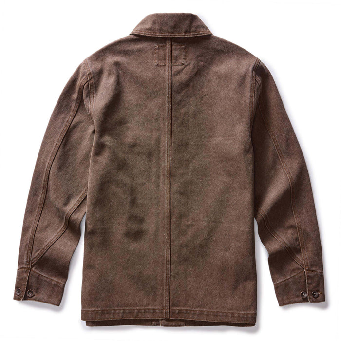 flatlay of the back of The Fremont Jacket in Aged Penny Chipped Canvas