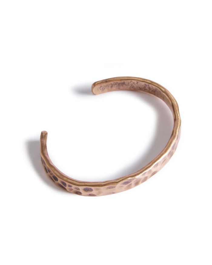 editorial image of the top of The Hammered Cuff in Copper