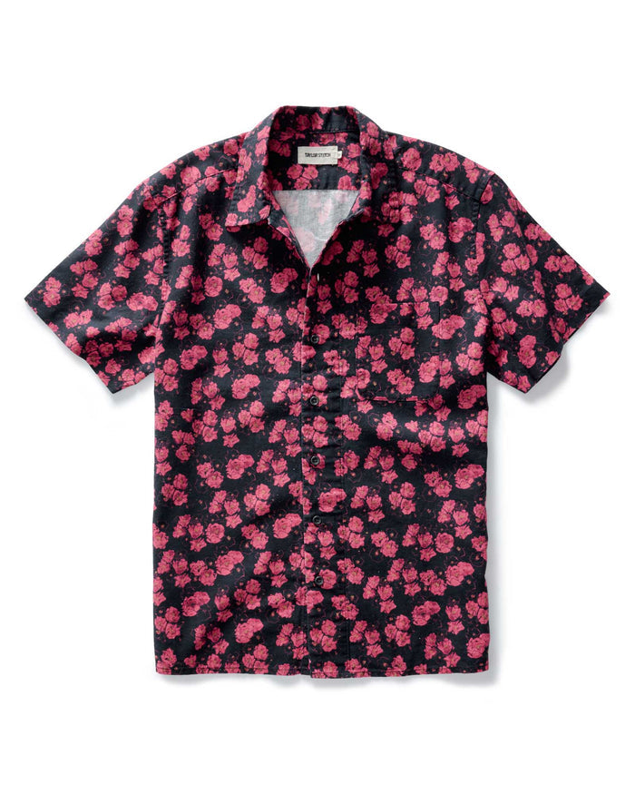 flatlay of The Hawthorne Shirt in Cactus Floral