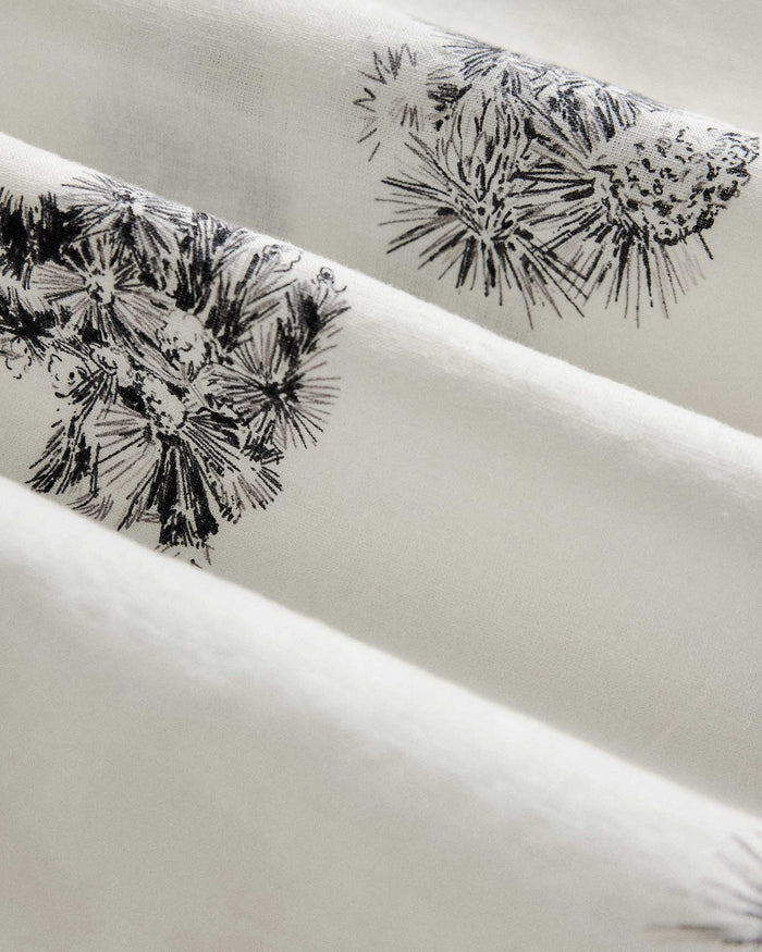 material shot of the fabric on The Hawthorne Shirt in Cactus Sketch