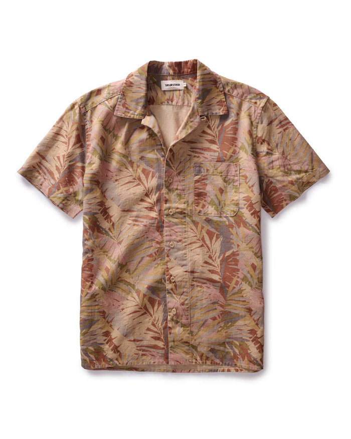 flatlay of The Hawthorne Shirt in Tea Desert Palm