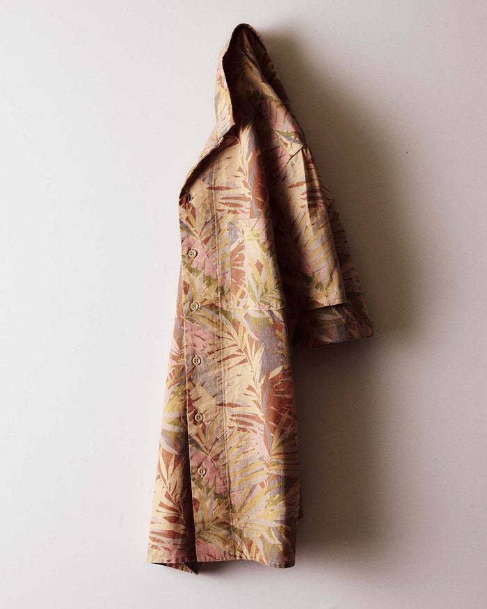 editorial image of The Hawthorne Shirt in Tea Desert Palm on the wall
