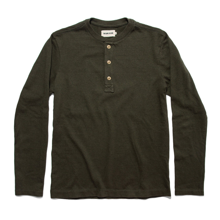 The Heavy Bag Henley in Cypress