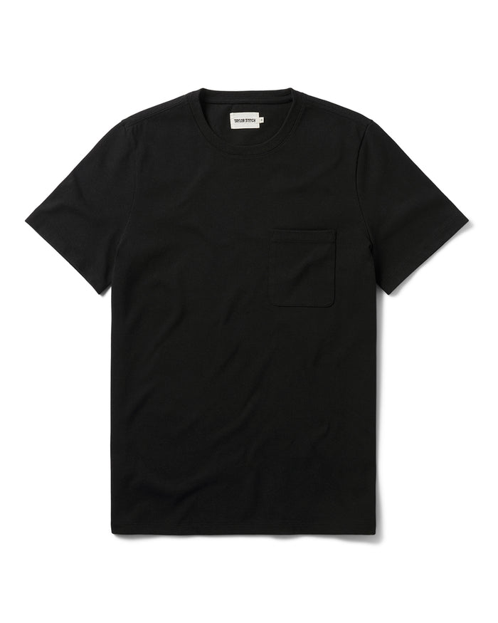 flatlay of The Heavy Bag Tee in Black