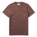 flatlay of The Heavy Bag Tee in Burgundy