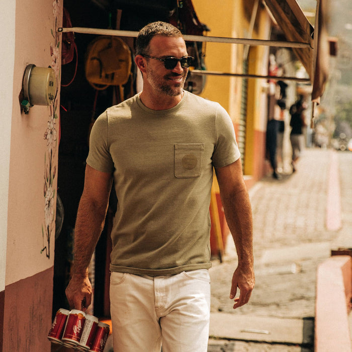 The Heavy Bag Tee in Cactus Moon