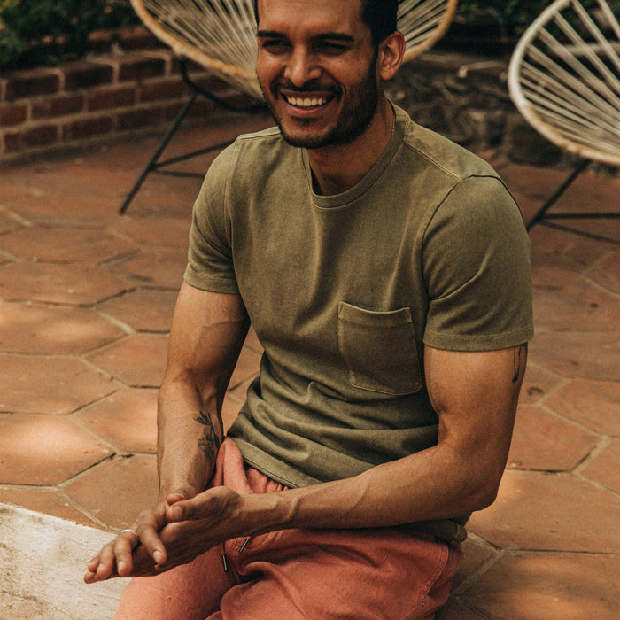 The Heavy Bag Tee in Olive