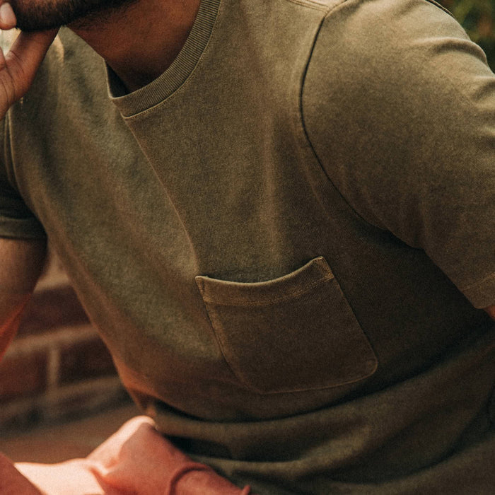 The Heavy Bag Tee in Olive