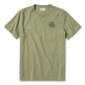 flatlay of The Heavy Bag Tee in Sage Dahlia
