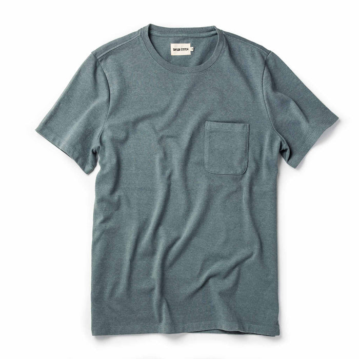 flatlay of The Heavy Bag Tee in Slate