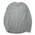 flatlay of The Heavy Bag Waffle Crewneck in Aluminum