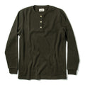 The Heavy Bag Waffle Henley in Olive