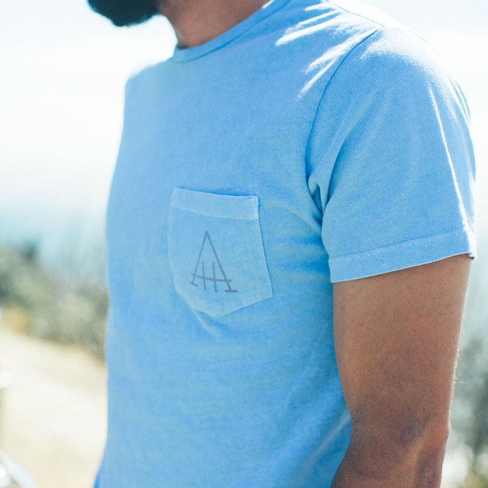 The Highway Tee in Dusty Blue
