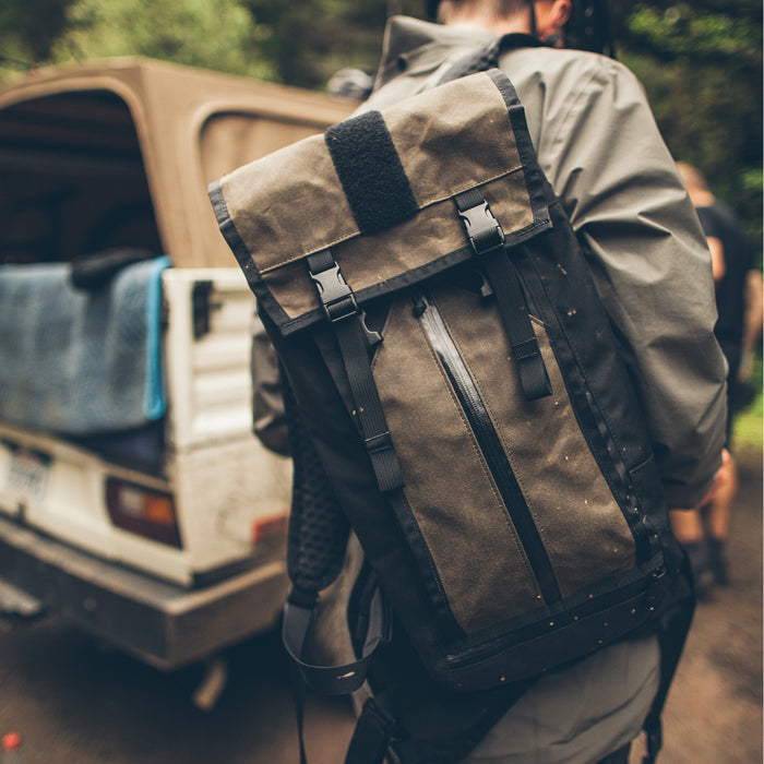 The Hydration Pack in Oak Waxed Canvas