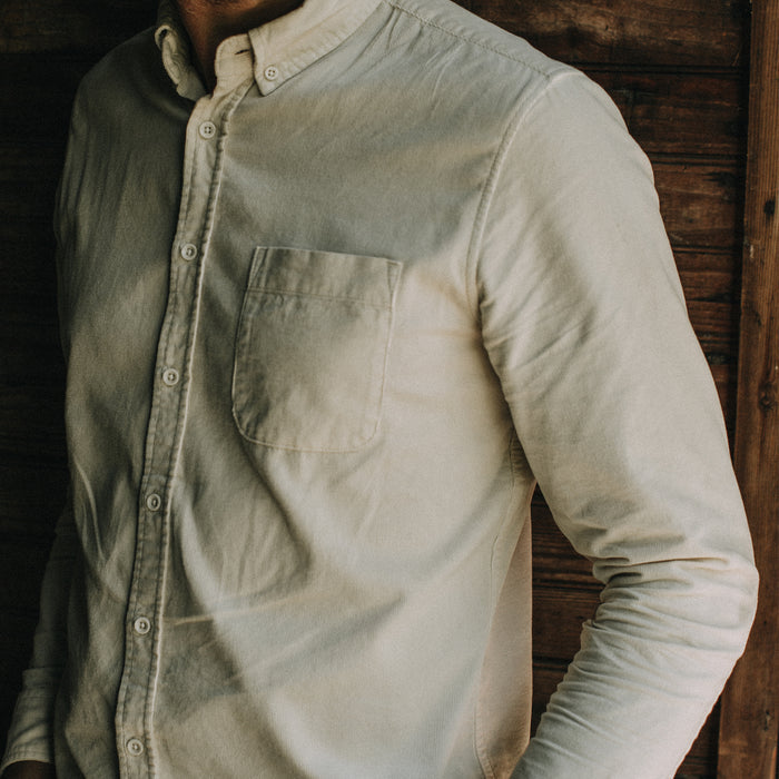 fit model showing the front of The Jack in Birch Cord