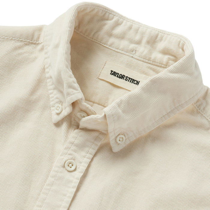 material shot of the collar on The Jack in Birch Cord