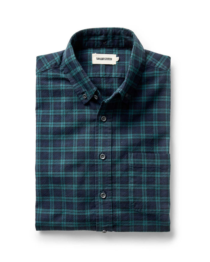 folded flatlay of The Jack in Blackwatch Plaid