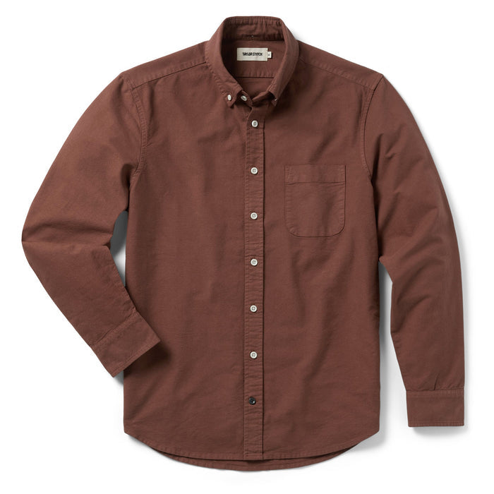 flatlay of The Jack in Chestnut Oxford
