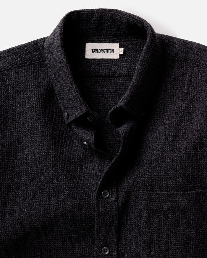 material shot of the collar The Jack in Coal Waffle