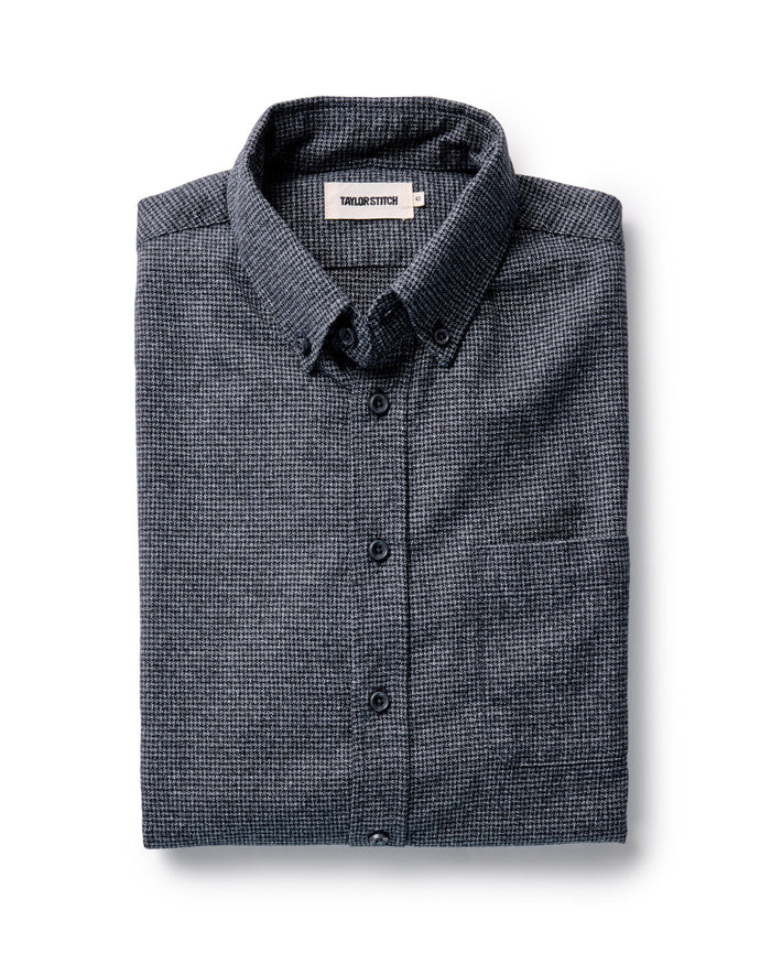 flatlay of The Jack in Dark Navy Houndstooth