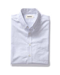 flatlay of The Jack in Greystone University Stripe Oxford