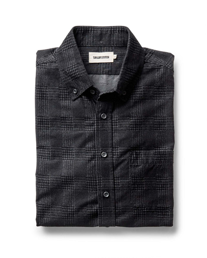 folded flaltay of The Jack in Heather Coal Check Pincord