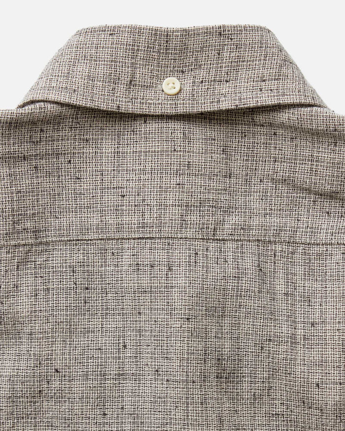 material shot of the back collar on The Jack in Japanese Fog Nep