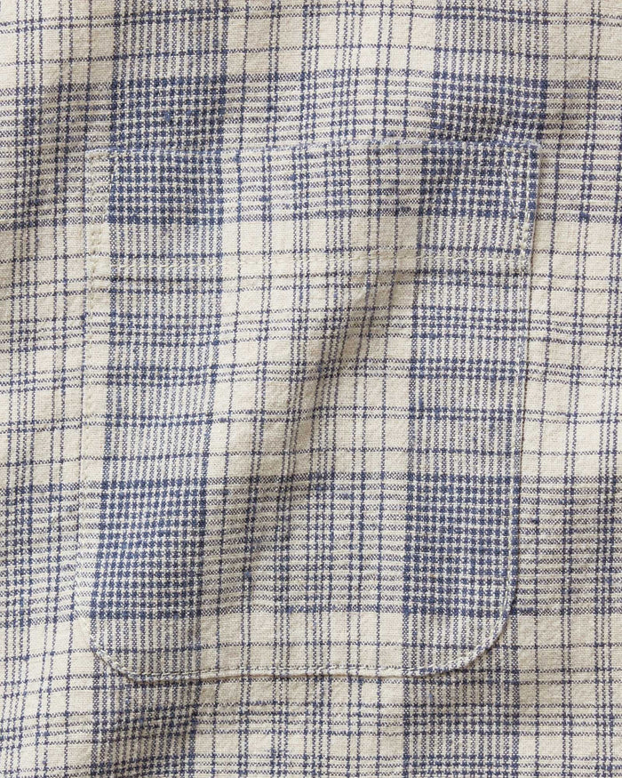 material shot of the pocket on The Jack in Japanese Oyster Plaid