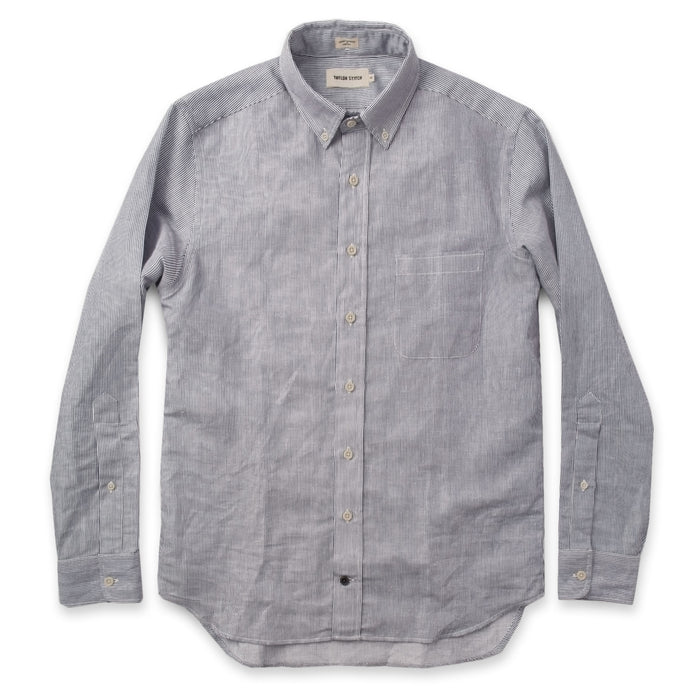 The Jack in Navy Striped Cotton & Linen