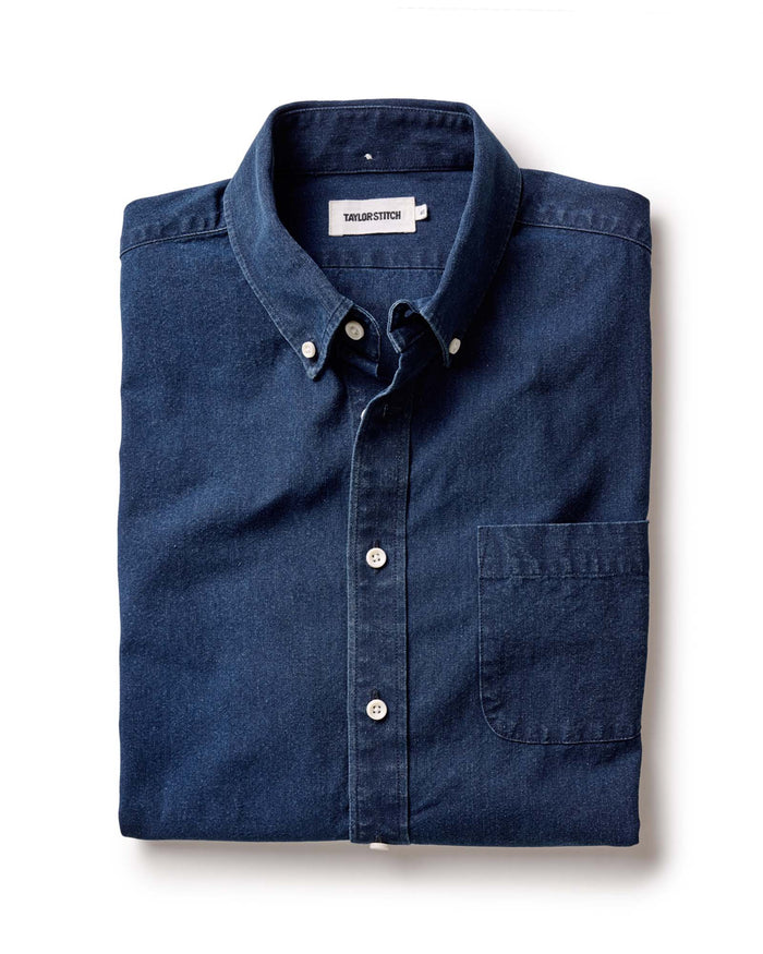 flatlay of The Jack in Indigo Oxford