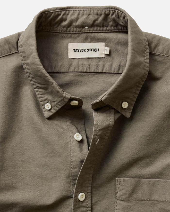flatlay of The Jack in Smoked Olive Oxford