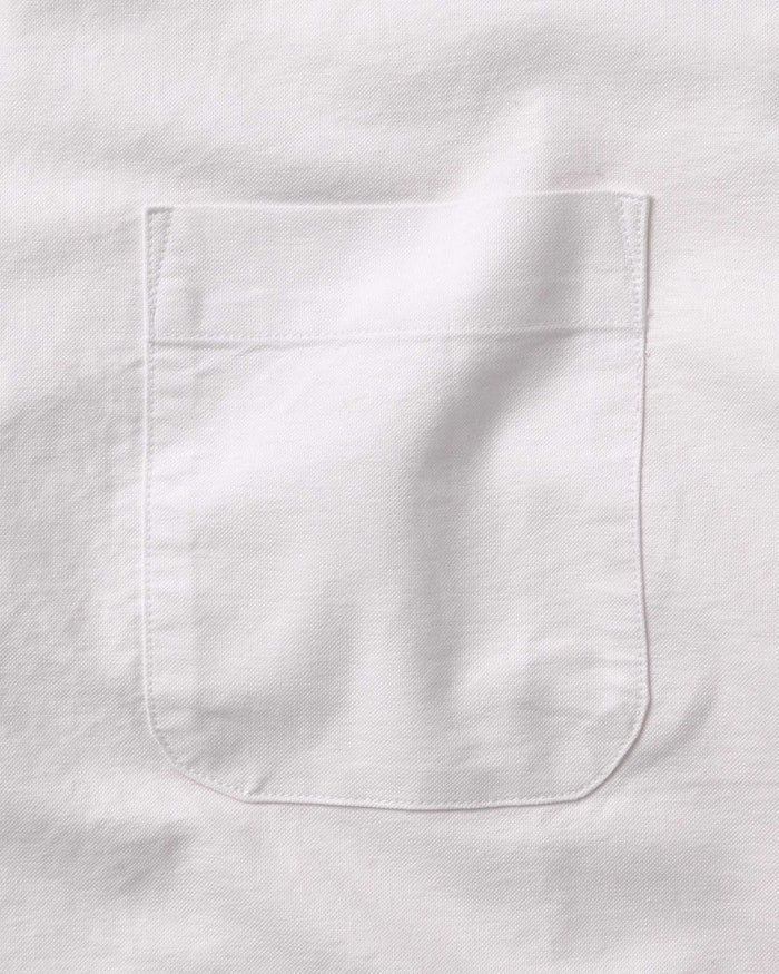 material shot of the pocket on The Jack in White Everyday Oxford