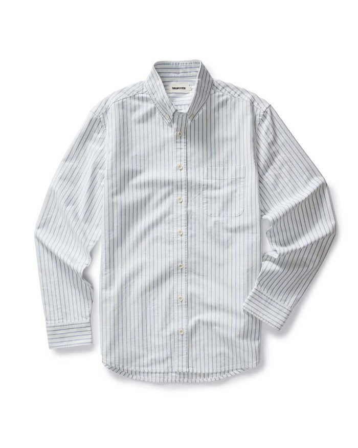 flatlay of The Jack in White Stripe Oxford