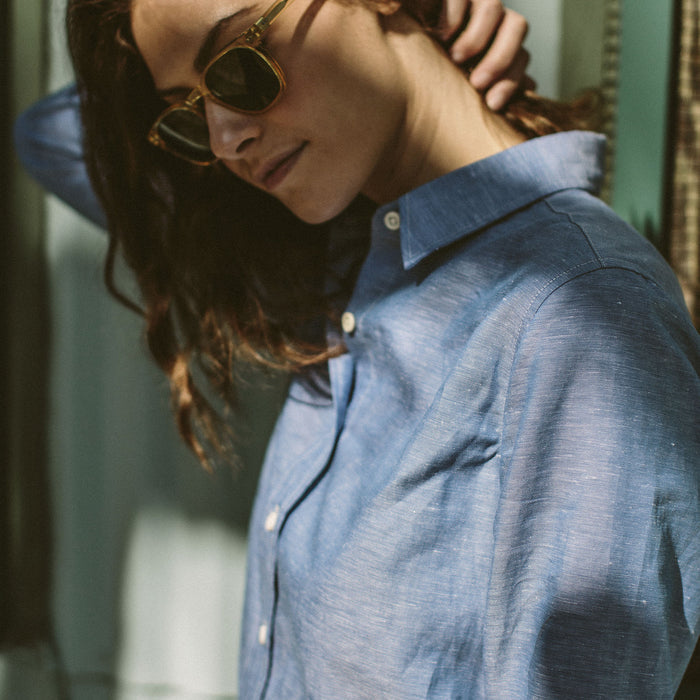 The Katherine in Azure Cotton & Linen
