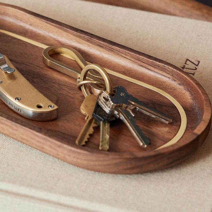 The Key Hook in Raw Brass