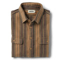 flatlay of The Ledge Shirt in Sunset Stripe, folded